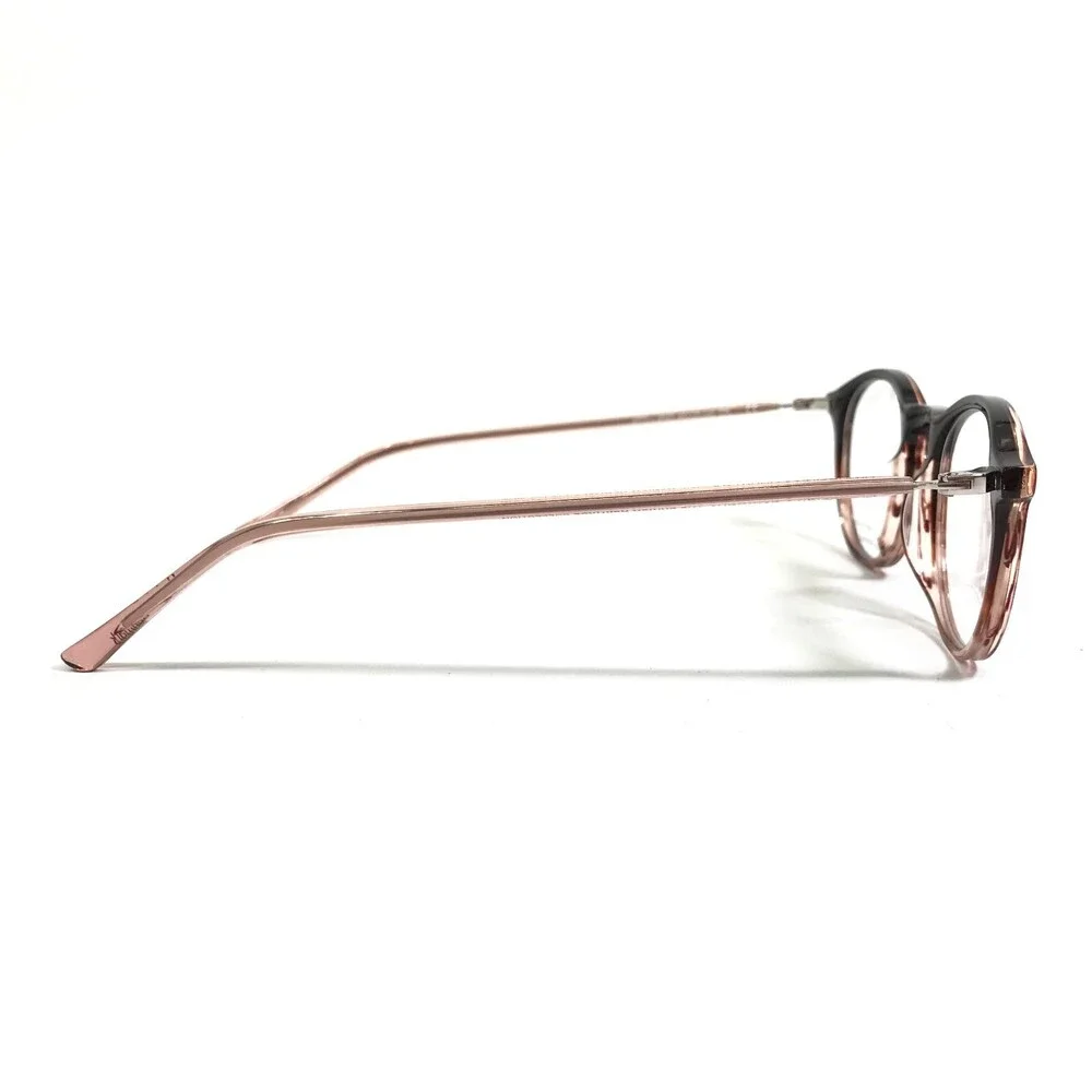 Prodesign Denmark Eyeglasses Frames 4773 c.4942 Brown Clear Pink Round 46-20-140